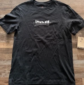Neu mit Etikett Nike Air Jordan M schwarz/weiß/hellorange Grafikshirt für Herren Medium - Bild 1 von 3