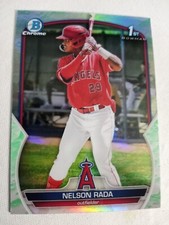 Nelson Rada 2023 Bowman Chrome 1st Lunar Glow Refractor Card #BCP-132 Rookie RC