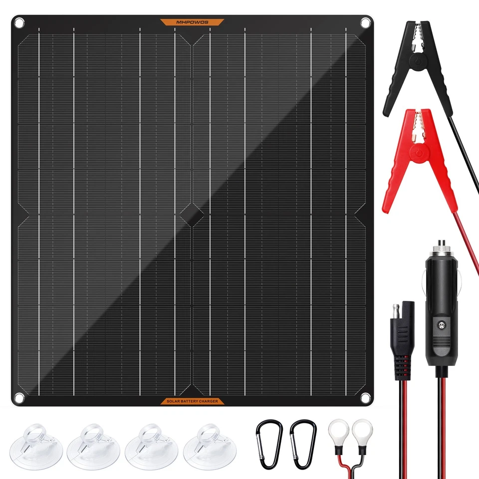 10W/20W Solar Ladegerät 12V Autobatterie Erhaltungsladegerät für Batterie RV - Bild 1 von 4