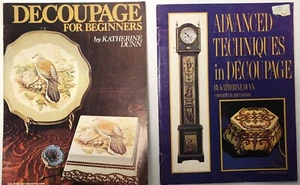 2 Vintage Books Decoupage for Beginners & Advance Techniques, Katherine Dunn - Picture 1 of 4
