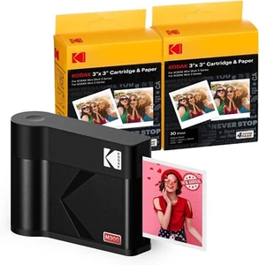 Kodak Mini 3 Era Stampante Fotografica Wireless Bluetooth Con 68 Fogli Nero - Foto 1 di 8