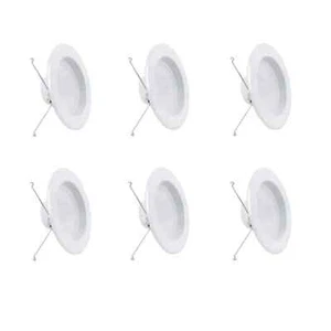Feit Electric 5 in. /6 in. Integrated LED White Retrofit Daylight 5000K (6-Pack) - Picture 1 of 11