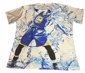 NBA Golden State Warriors Tshirt All Over Print AOP Sz XXL 2XL Basketball Sports - Picture 1 of 8