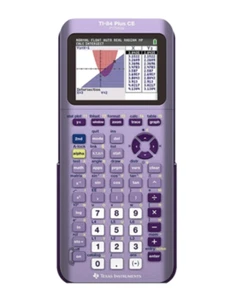 TI-84 Plus CE Python Enhanced Graphing plus Software, Iris Purple Calculator - Picture 1 of 3