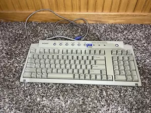 Sony VAIO PCVA-KB1P/UB Gray PS2 Wired QWERTY Standard Keyboard - Picture 1 of 13