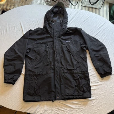 Chaqueta cortavientos Patagonia Goretex Shell para hombre talla grande negra Foto 1 de 4