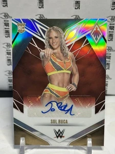 SOL RUCA RC ROOKIE CARD AUTO PHOENIX WWE CHRONICLES PANINI 2023 RED - Picture 1 of 2