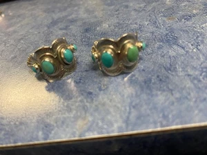 PENDIENTES NATIVOS AMERICANOS FIRMADOS JM TURQUESA - Imagen 1 de 7