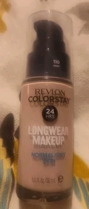 Revlon Colorstay Foundation Normal / Dry SPF 20 - 110 Ivory - 1 oz New - Picture 1 of 1