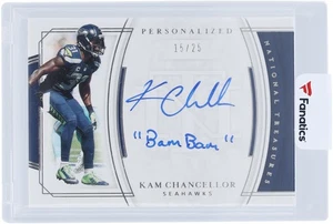 Signierte Kam Chancellor Seahawks Fußballkarte Artikel #14365782 Echtheitszertifikat - Bild 1 von 2