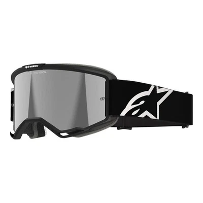 Alpinestars Cross Goggle Vision 5 Corp Specchiato MX Goggle Enduro Nero - Immagine 1 di 3