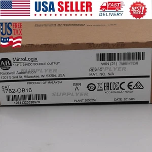 AB 1762-OB16 MicroLogix 16 Point D/O Module US Stock Factory Sealed US Free Tax - Picture 1 of 6