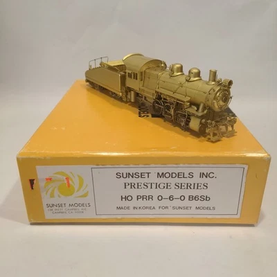 Sunset Models Prestige Series HO PRR 0-6-0 B6Sb Pennsylvania Unpainted Brass - Image 1 of 4