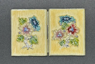 Mini marco de fotos plegable vintage acentuado con cristales - Foto 1 de 4