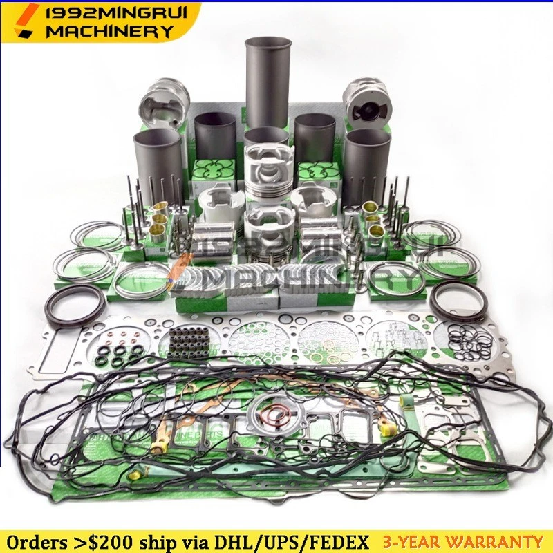 Mitsubishi 6D14C Engine Overhaul Rebuild Kit for Kato HD550SE Excavator - Image 1 of 1