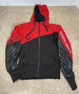 Women's Speed And Strength Armored Riding Hoodie Womens Sz Small Black Red - Picture 1 of 5