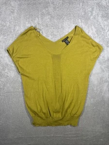 New York & Company Olive Green Women’s Side XS Top - Picture 1 of 5