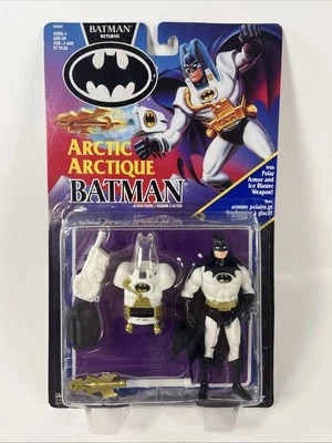 Vintage 1991 Batman Returns Artic Batman  Action Figure Kenner MOC pls read - Image 1 of 4