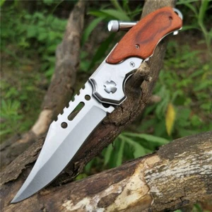 USA STOCK  Assisted Open Folding Pocket Knife EDC Multi-Tool W/ LED Lights - Picture 1 of 10