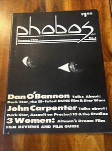 Revista Phobos Edición 1 Verano 1977 De Colección ¡Raro! Star Wars Dune Envío Gratis - Imagen 1 de 19