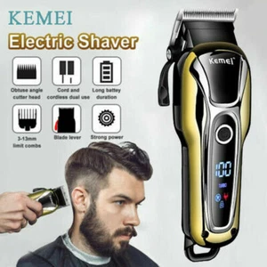 Juego inalámbrico todo en uno eléctrico para hombre barbero recortadora afeitadora cortapelos barba - Imagen 1 de 12