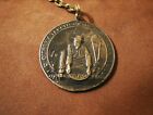 QUIGLEY MONTANA  1863 GOLD MINING PENDENT  KEY CHAIN RUSTIC, HISTORICAL , 