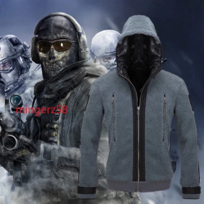 Call of Duty 6 141 Team Uniform Ghost Battle Jacket Ghost Hoodie Game Theme COS - Imagem 1 de 4