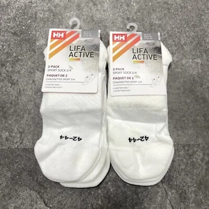 Helly Hansen Lifa Active Sport 3/4 Socks - US Size 8.5-10.5 (LOT OF 4 PAIRS) - Picture 1 of 3