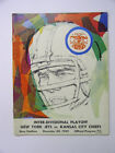 VINTAGE 1969 AFL NFL PLAYOFF PROGRAM - KANSAS CITY CHIEFS @ NEW YORK JETS 12/20
