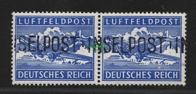 B7126 Inselpost Leros 11 AIaI und II FA Petry Paar m. Zusammenfruck Typen selten - Bild 1 von 3