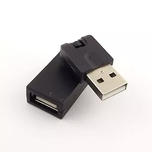 USB 2.0 A Male to A Female 360 Degree Rotation Angle Extension Convertor Adapter - Picture 1 of 8