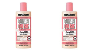 Soap&Glory Clean On Me Creamy Moisture Shower Gel 2x500ml NEW