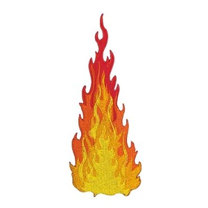 ae84★Feuer Flamme Aufnäher aufbügeln Bügelbild Patch Applikation 4,7 x 11,8 cm - Bild 1 von 7