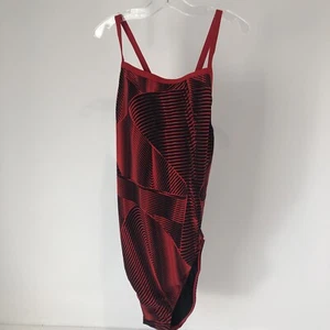Costume da bagno Speedo donna Endurance Fierce Flow Flyback rosso/nero 14/40 nuovo con etichette - Foto 1 di 8