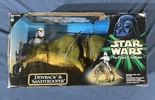 STAR WARS POWER OF THE FORCE DEWBACK 32” AND SANDTROOPER 12” DAMAGED BOX 2000