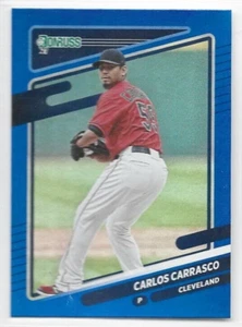 Carlos Carrasco Cleveland Guardians 2021 Panini Donruss Baseball Blue #91 - Picture 1 of 1