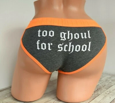 Victoria's Secret PEQUEÑA *ROSA* BRAGUITA HIPSTER HALLOWEEN *Demasiado ghoul para la escuela* Foto 1 de 4