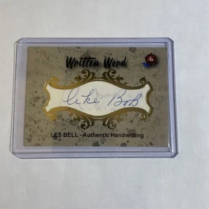 2020 Written Word Les Bell Authentic Handwriting HISTORIC AUTOGRAPH COMPANY - Picture 1 of 2
