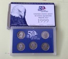 1999 U S Mint 5 Coin Proof Set Of State Quarters In Original Packaging