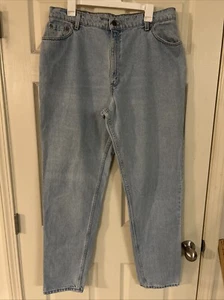 Levis 550 Jeans Women 18 Blue Relaxed Fit Tapered Leg Cotton USA Y2K 1998 - Picture 1 of 6