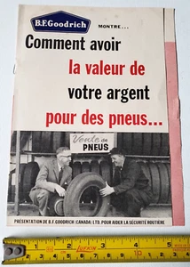 Vintage B.F. GOODRICH TIRES QUEBEC CANADA Smileage! Ad - Picture 1 of 5