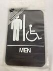 Duro Men Handicapped Restroom 6x9 ADA Plaque Sign 4332 New
