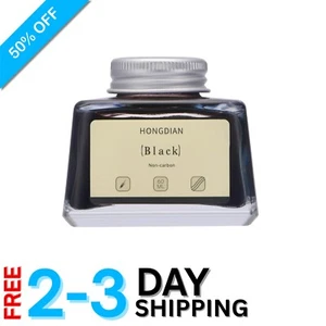 Stylische 60ml schwarze Füllfederhaltertinte in Luxusflasche - schnelltrocknend & lebendige Farbe - Bild 1 von 8