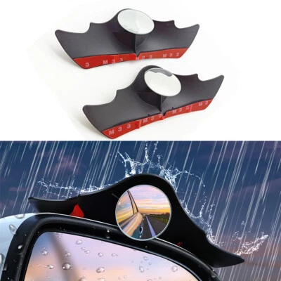 Espejo de punto ciego ajustable 360° vista lateral trasera de vidrio redondo para accesorios de coche Foto 1 de 4