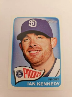 2014 Topps Heritage Baseball Card Ian Kennedy 193 - Image 1 of 2