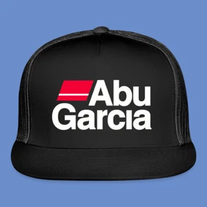 Abu Garcia Fishing Black Adjustable Trucker Hat Cap Adult Size - Picture 1 of 5