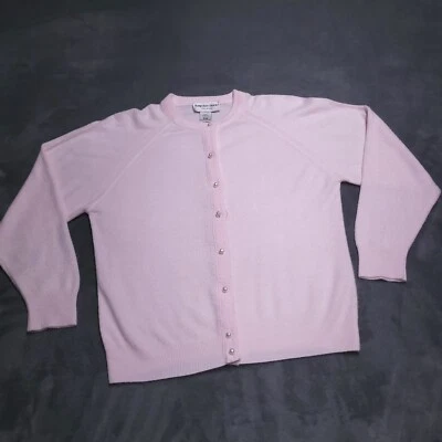 Vtg Hampshire Studio Pink Petite Medium Sweater Acrylic Made USA - Image 1 of 4