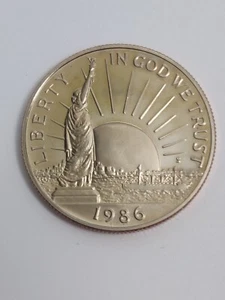 1986-S PROOF STATUE OF LIBERTY CLAD HALF DOLLAR - Picture 1 of 3