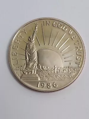 1986-S PROOF STATUE OF LIBERTY CLAD HALF DOLLAR - Image 1 of 3