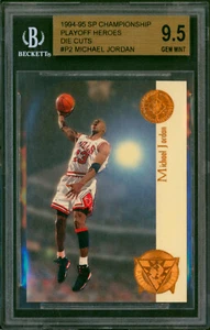 1994-95 UD SP Championship Playoff Heroes MICHAEL JORDAN Die Cut BGS 9.5 Low Pop - Picture 1 of 2
